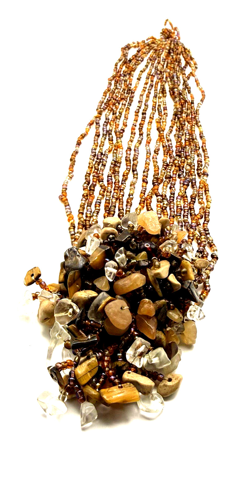 1 lb. Seed Bead Boho Jewelry Lot ~ Bali Style Indonesia 2 pieces NWT