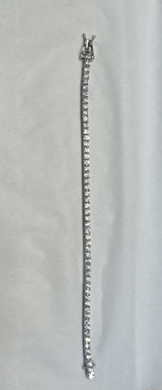 3mm 6.5 Inch 925 Sterling Silver Moissanite Tennis Bracelet