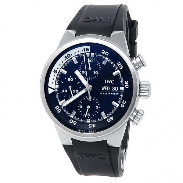 IWC Aquatimer Stainless Steel Black Rubber Automatic Black Men’s Watch IW371933
