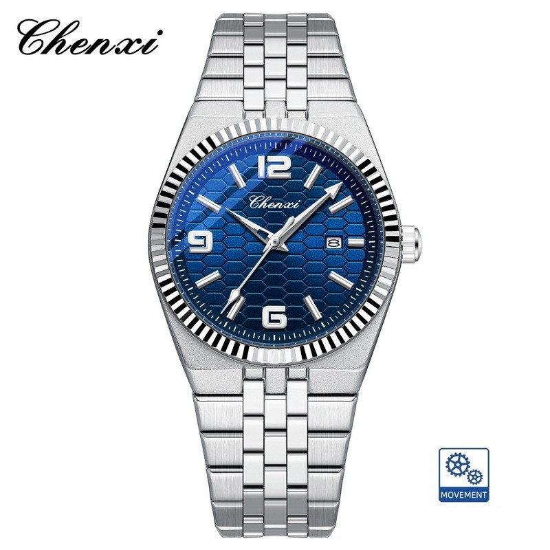 CHENXI Men’s Gold Luminous Calendar Casual Business Automatic Mechanical Watch