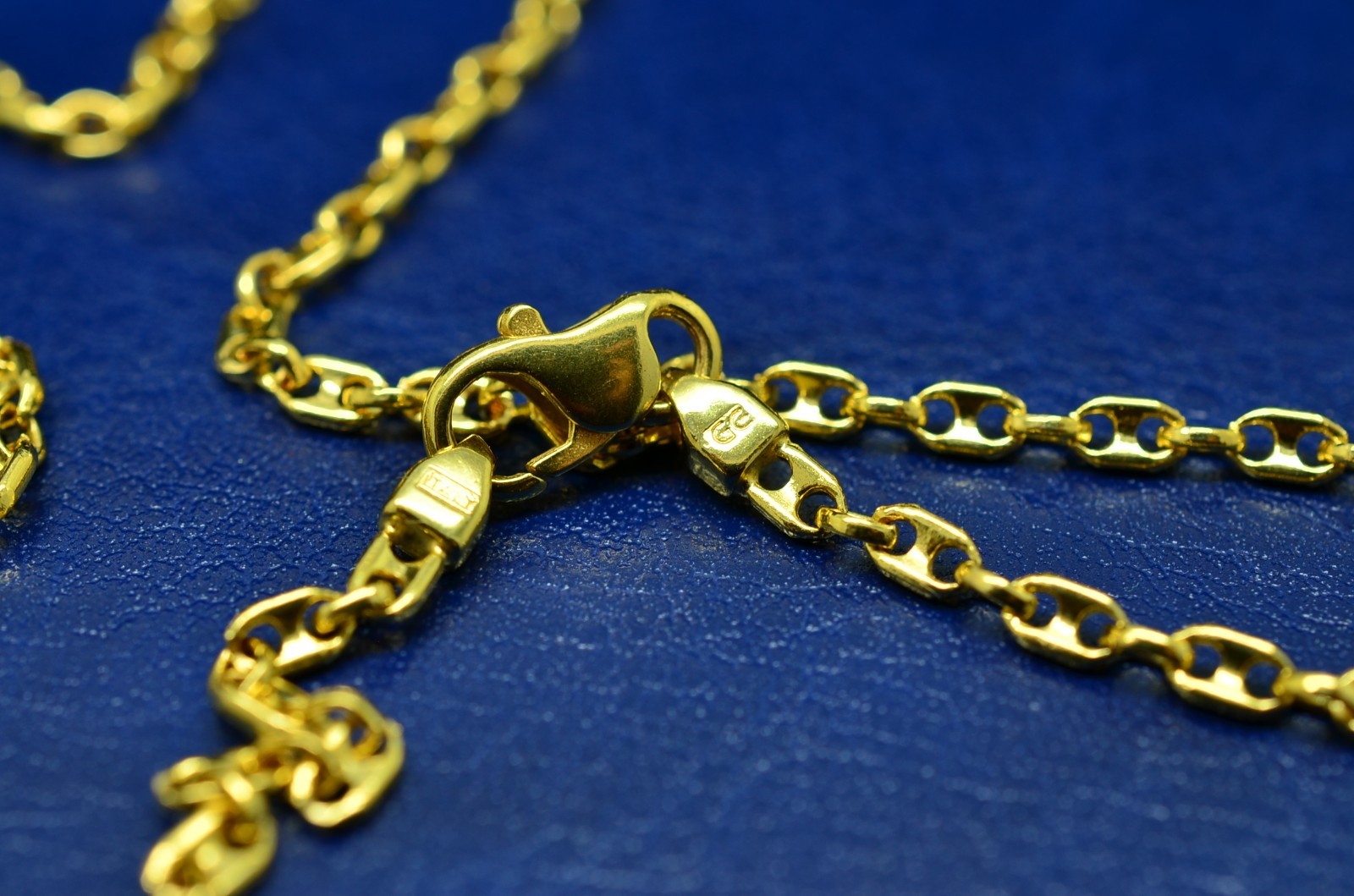 16″ 14K Yellow Gold Anchor / Mariner Chain Necklace 2.4mm 6.3 grams