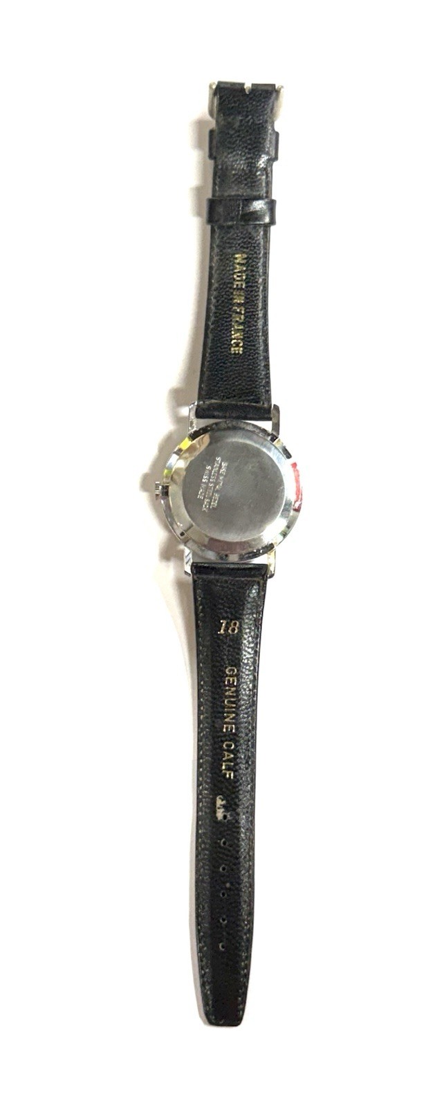 Vintage 60’s Helbros Manual Wind Wristwatch Swiss Made W/ Black Band From France
