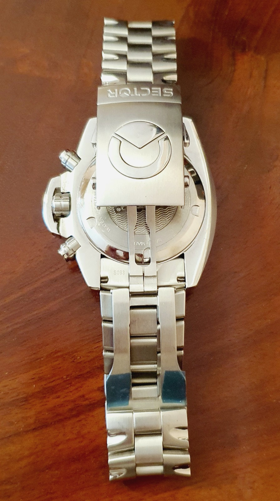 NEW Sector 600 Diver Chrono Blue Dial Watch Steel Sapphire WR 200M Swiss