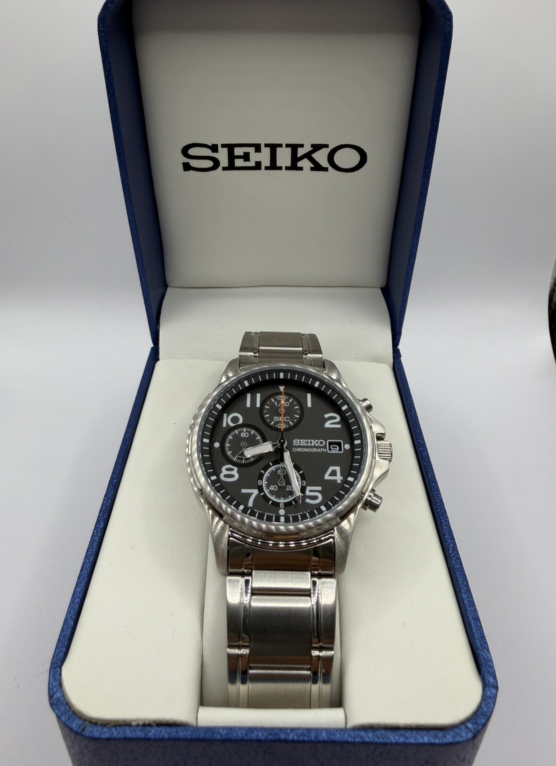 Seiko SND097P1 Chronograph 7T92-0BB0 NOS Unworn Box Tag New Battery