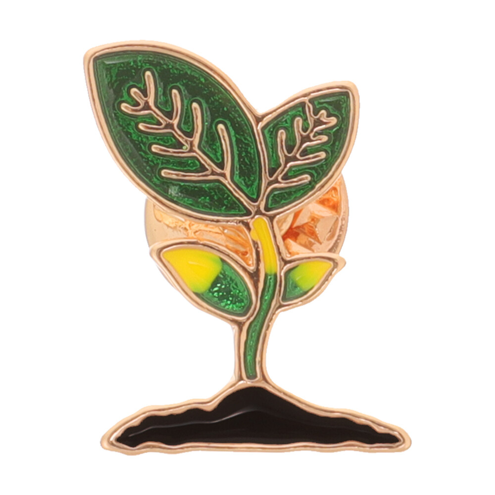 1PC Leaves Plant Bean Sprouts Enamel Brooch Collar Pin Cartoon Brooch Pin Badges