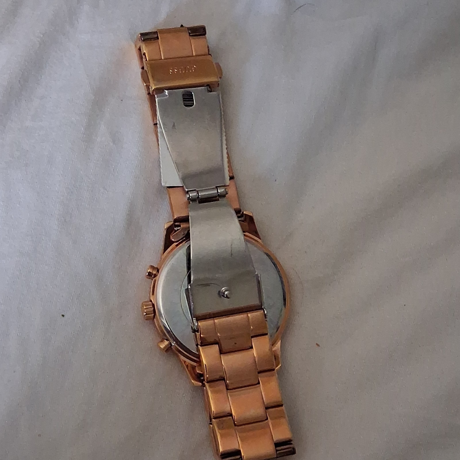 GUESS Women’s Rose Gold Tone Analog Quartz Multi-Dial Bracelet Watch