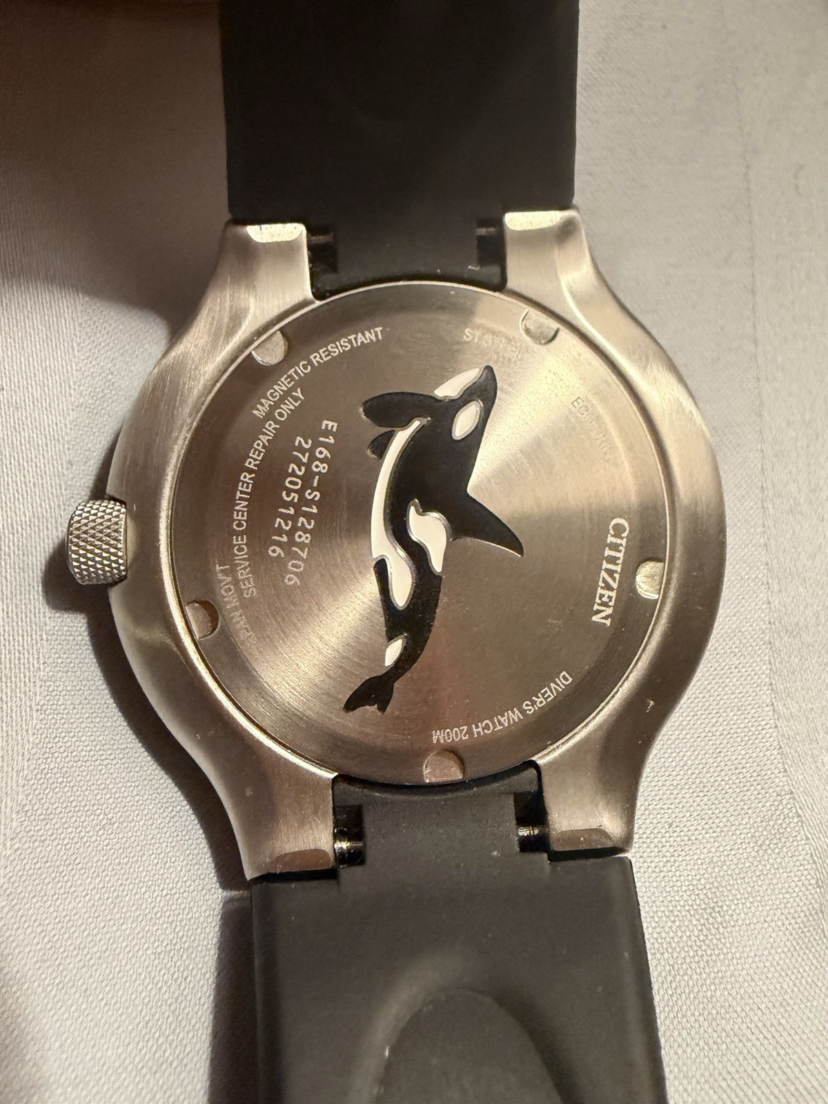 Citizen Eco-Drive Men’s ​PROMASTER ORCA Black Rubber Strap Watch