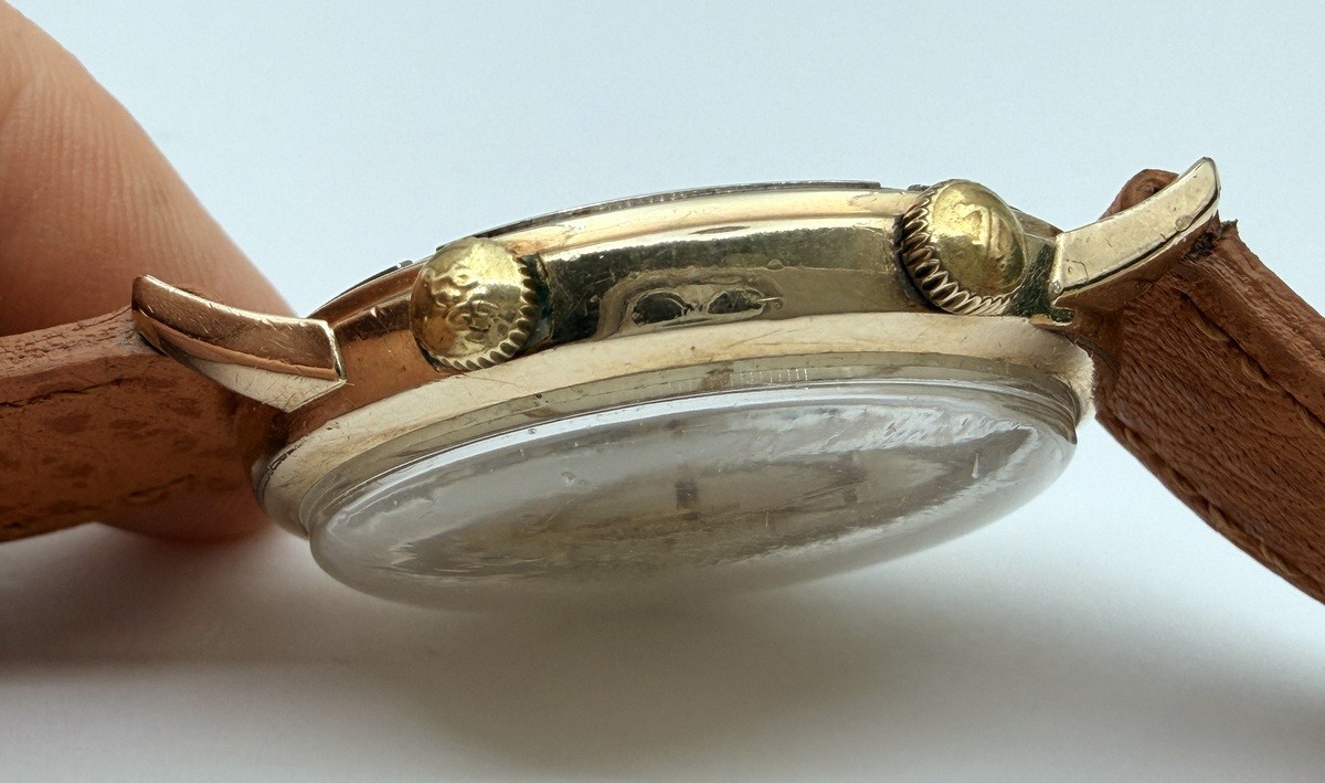 1950s JAEGER-LECOULTRE AUTOMATIC MEMOVOX ALARM ORIGINAL DIAL K815 JUMBO 38mm BOX