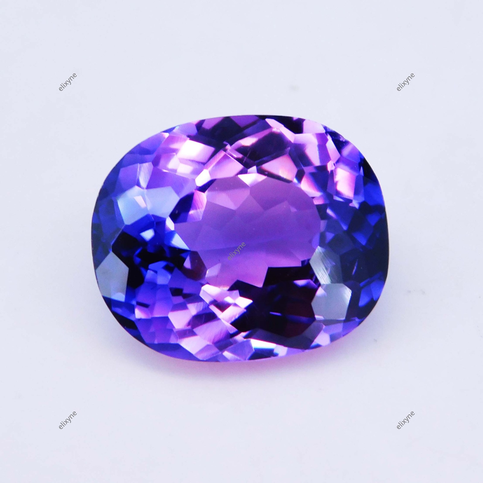 15.90 Ct Natural Boysenberry Sapphire Cushion Certified Loose Gemstone