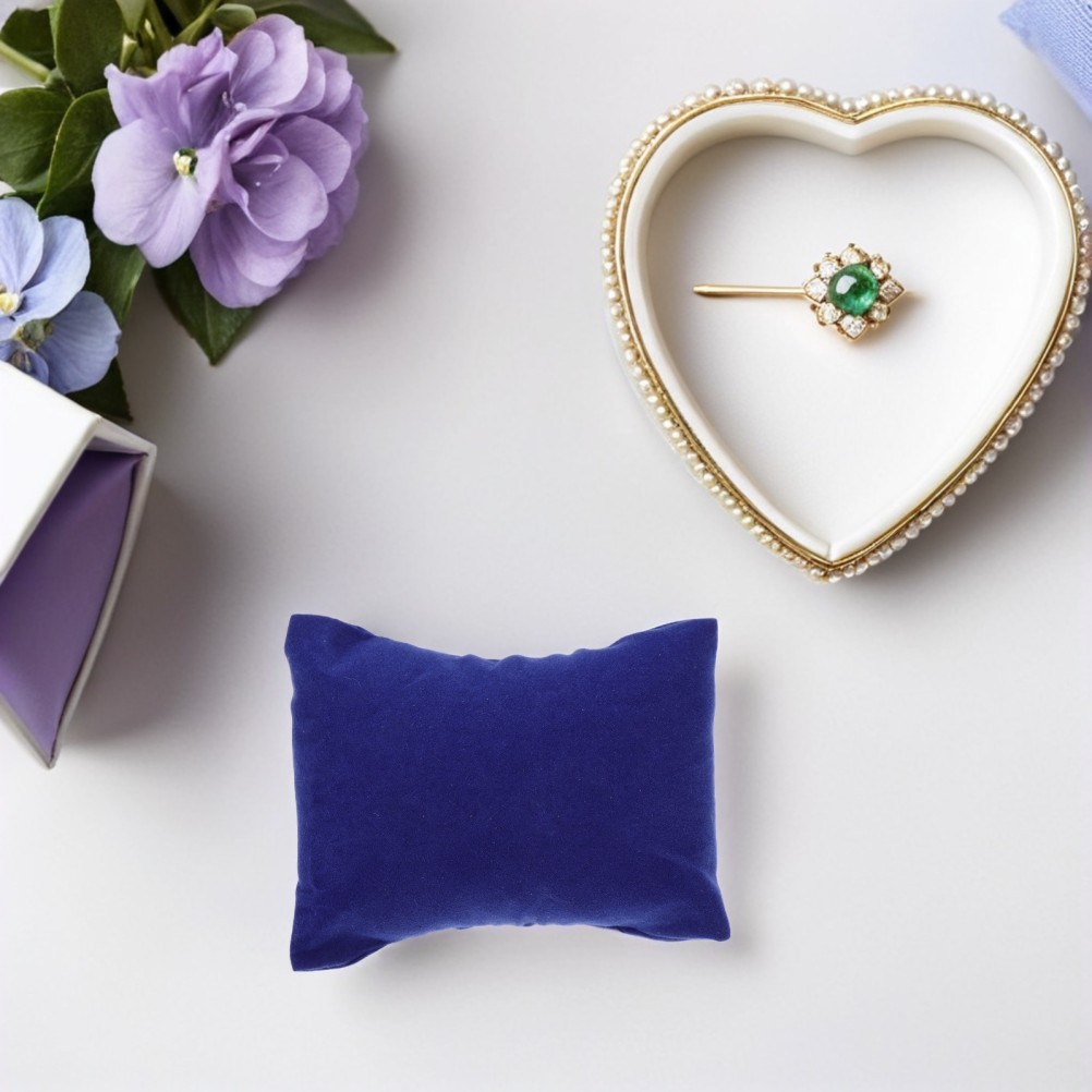 30Pcs Durable Blue Jewelry Display Pillows Soft Watch Cushion Organizer Bulk Set