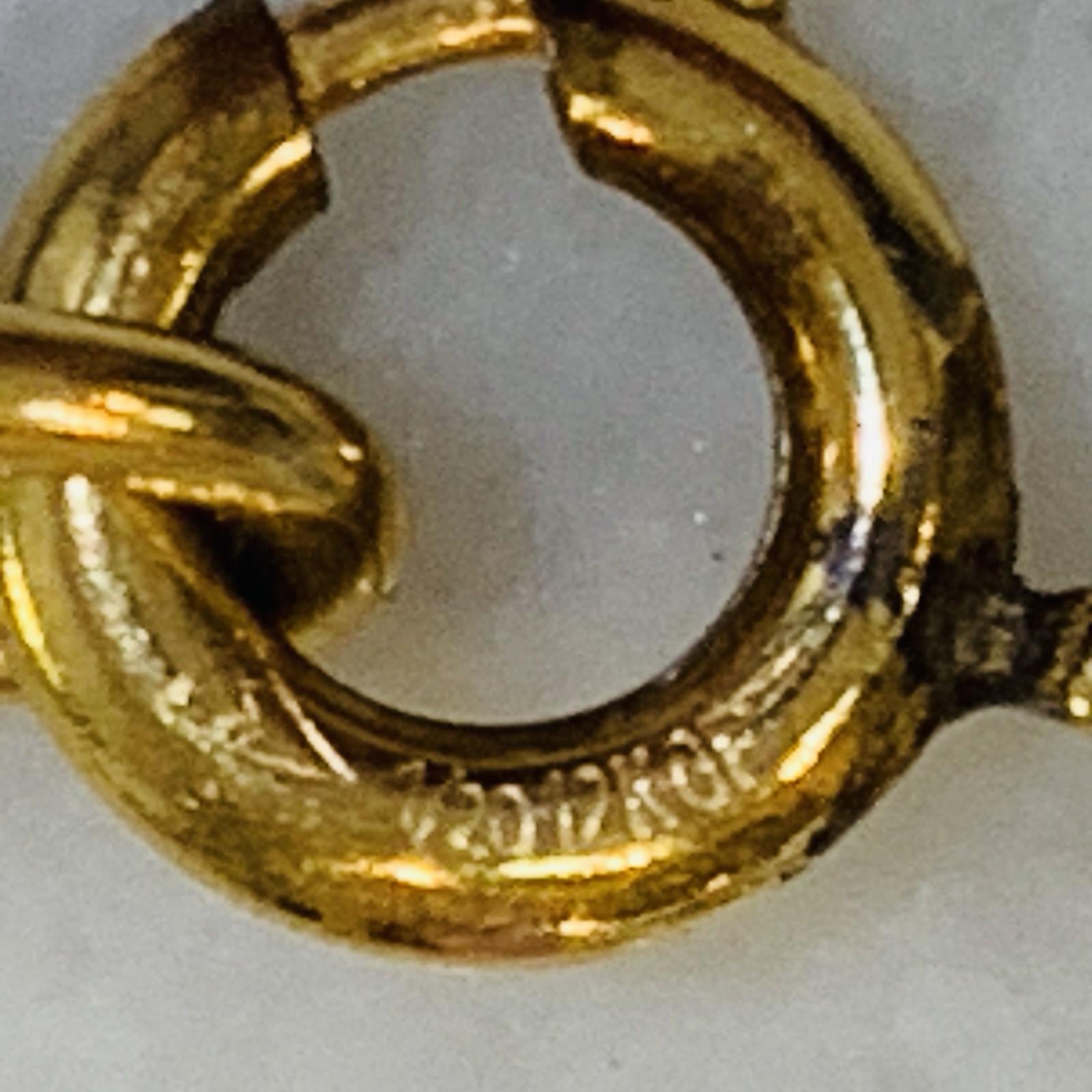 VTG Chain Bracelet 12k Gold Filled 1/20 Charm Link 6mm Spring Ring 4.6gr 7.5”