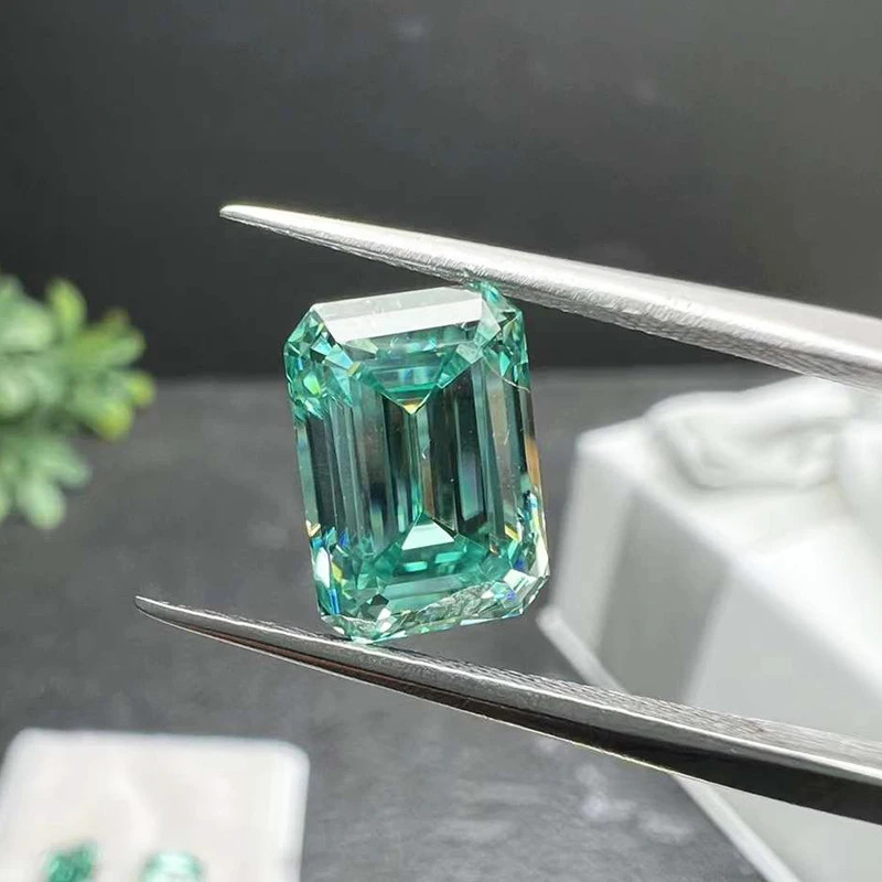 Hot Sale Aqua Blue Multiple Shapes 0.5-5ct Moissanite Stone GRA Certificate VVS1
