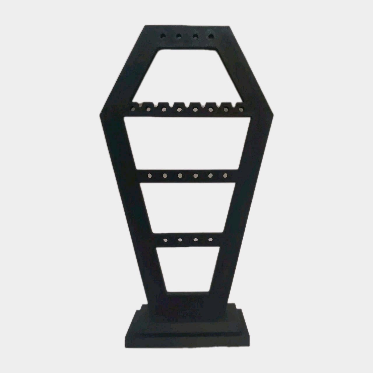 Coffin Casket Black Earring Holder Halloween Gothic Bathroom Bedroom New Unboxed
