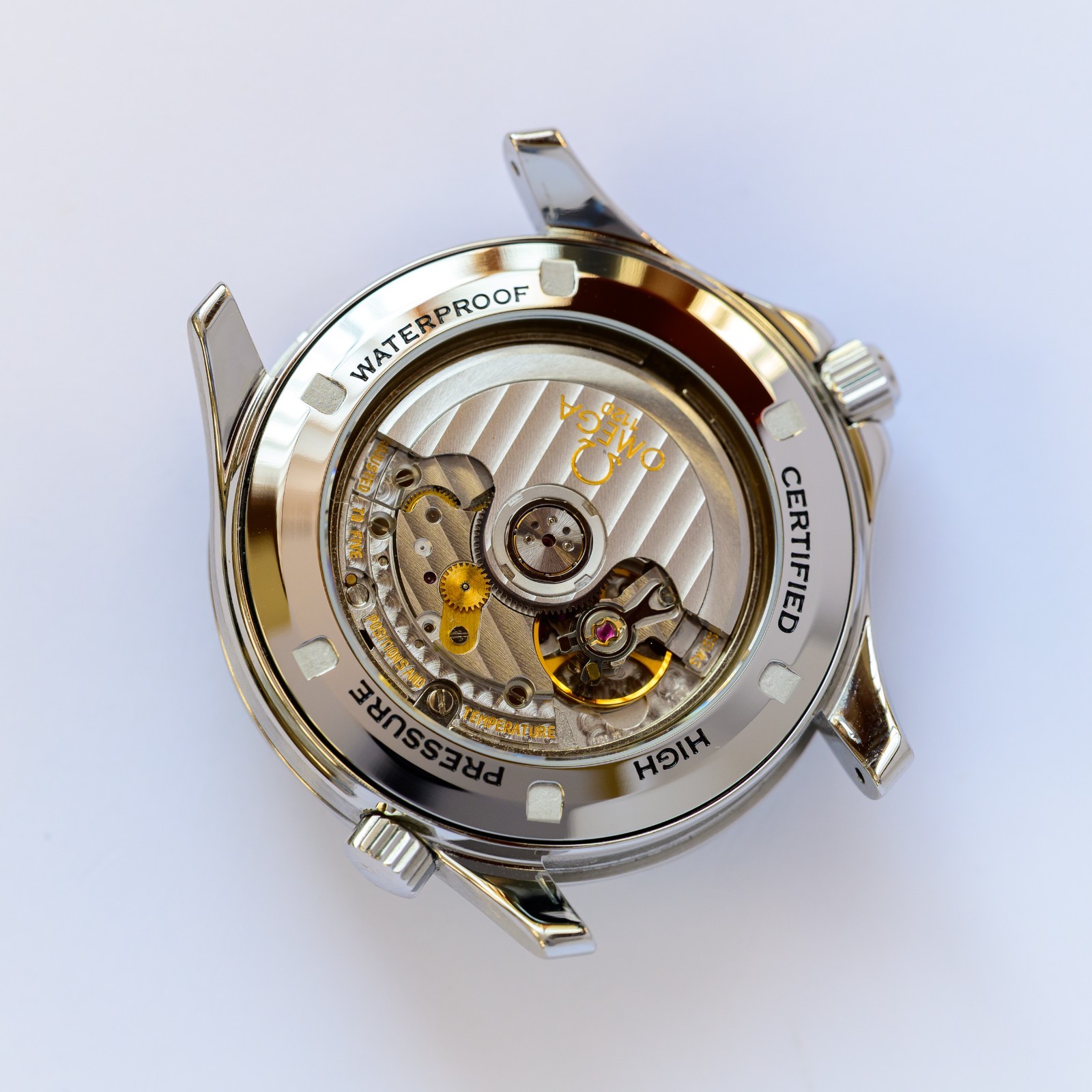 Spiralwinder Watch Parts Sapphire Exhibition Caseback for Seamaster 300m 2531.80