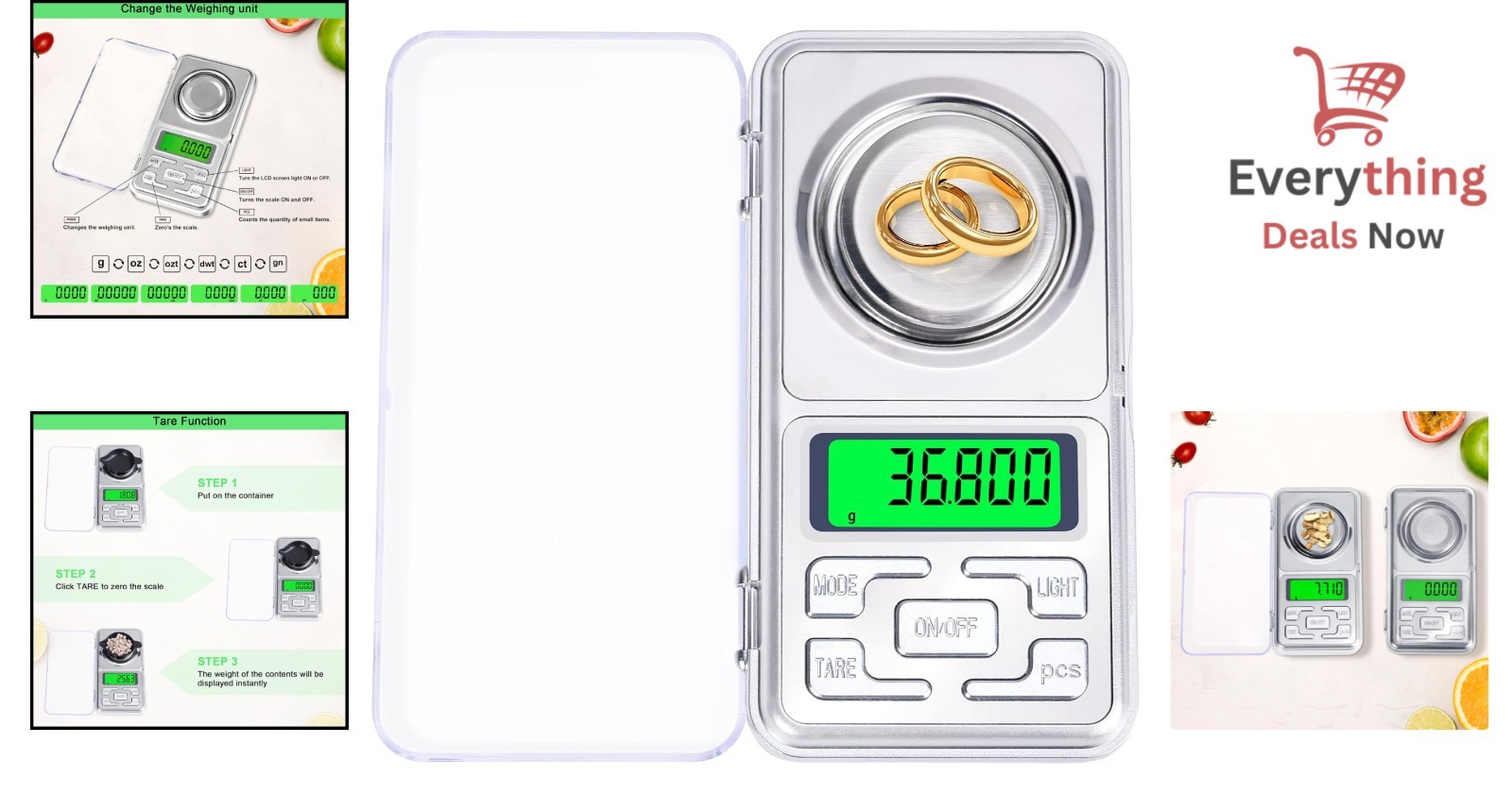 Digital Milligram Scale 50g x 0.001g High Precision Jewelry Gold Powder mg Scale