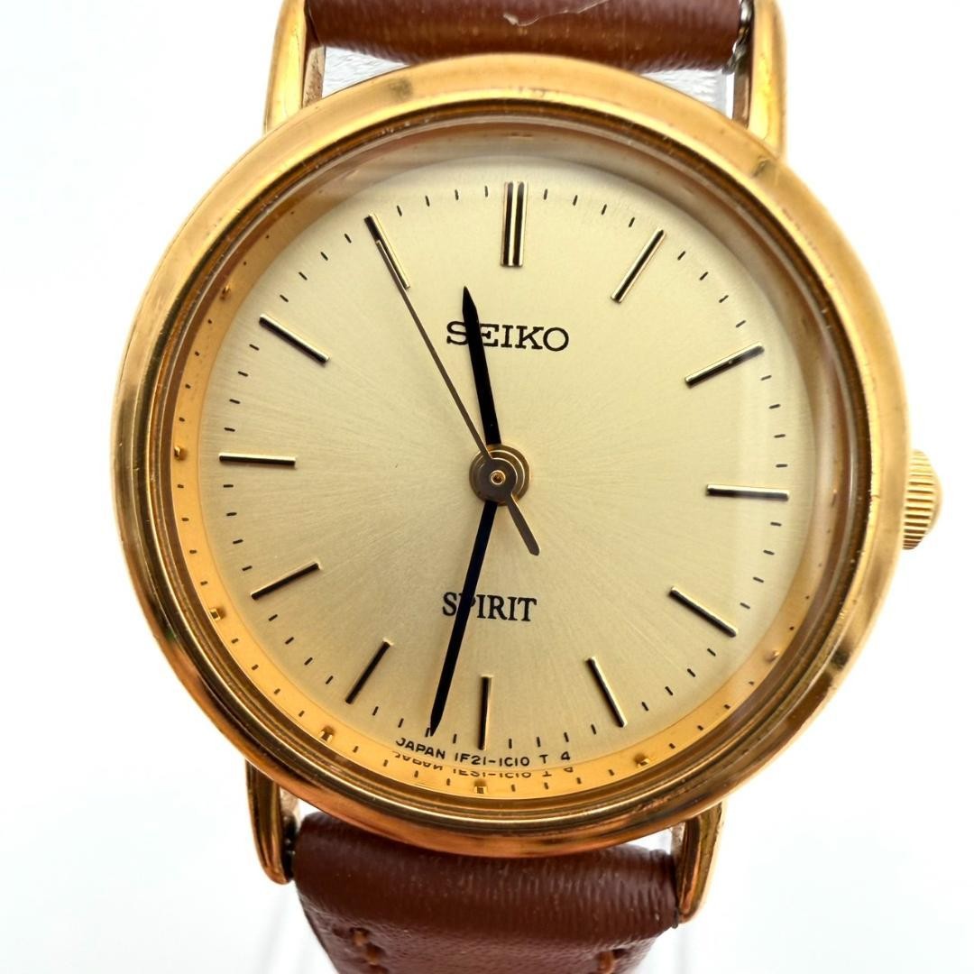 Excellent condition Seiko SPIRIT watch, gold, new battery, new strap, women’