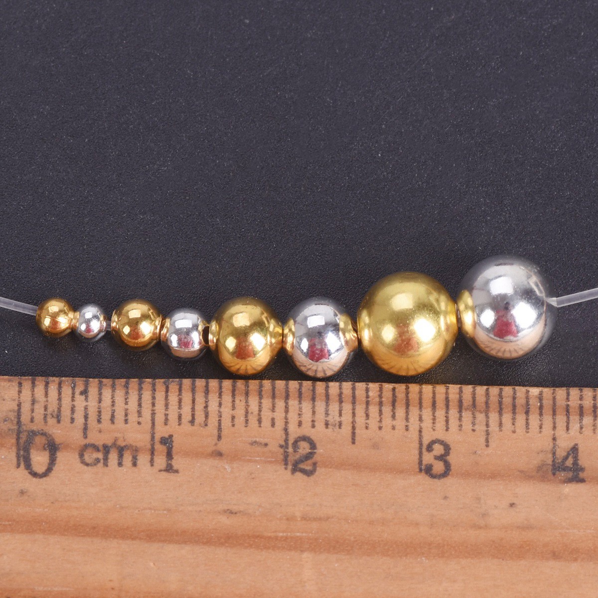 Round 3mm 4mm 6mm 8mm Gold/Silver Plated Hollow Metal Copper Loose Spacer Beads