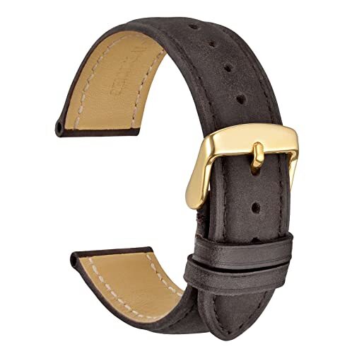 Correas de reloj de cuero Pulseras Bandas de liberación rápida, 18 mm