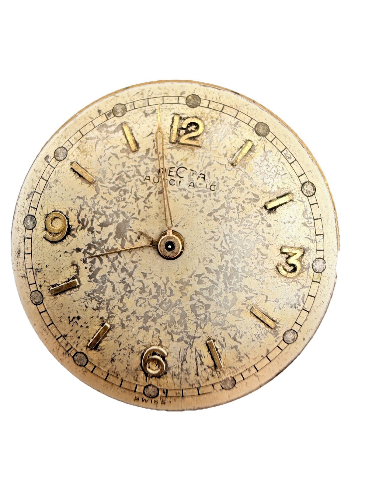 Recta Bidynator 17J Automatic Watch Movement Dial Parts Repair Swiss