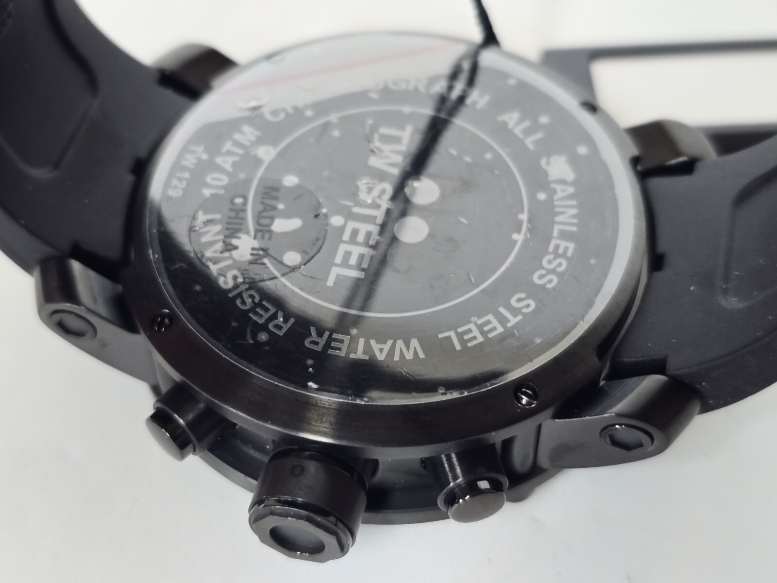 TW Steel Grandeur Quartz Chronograph Men’s Watch 49mm Black Gray