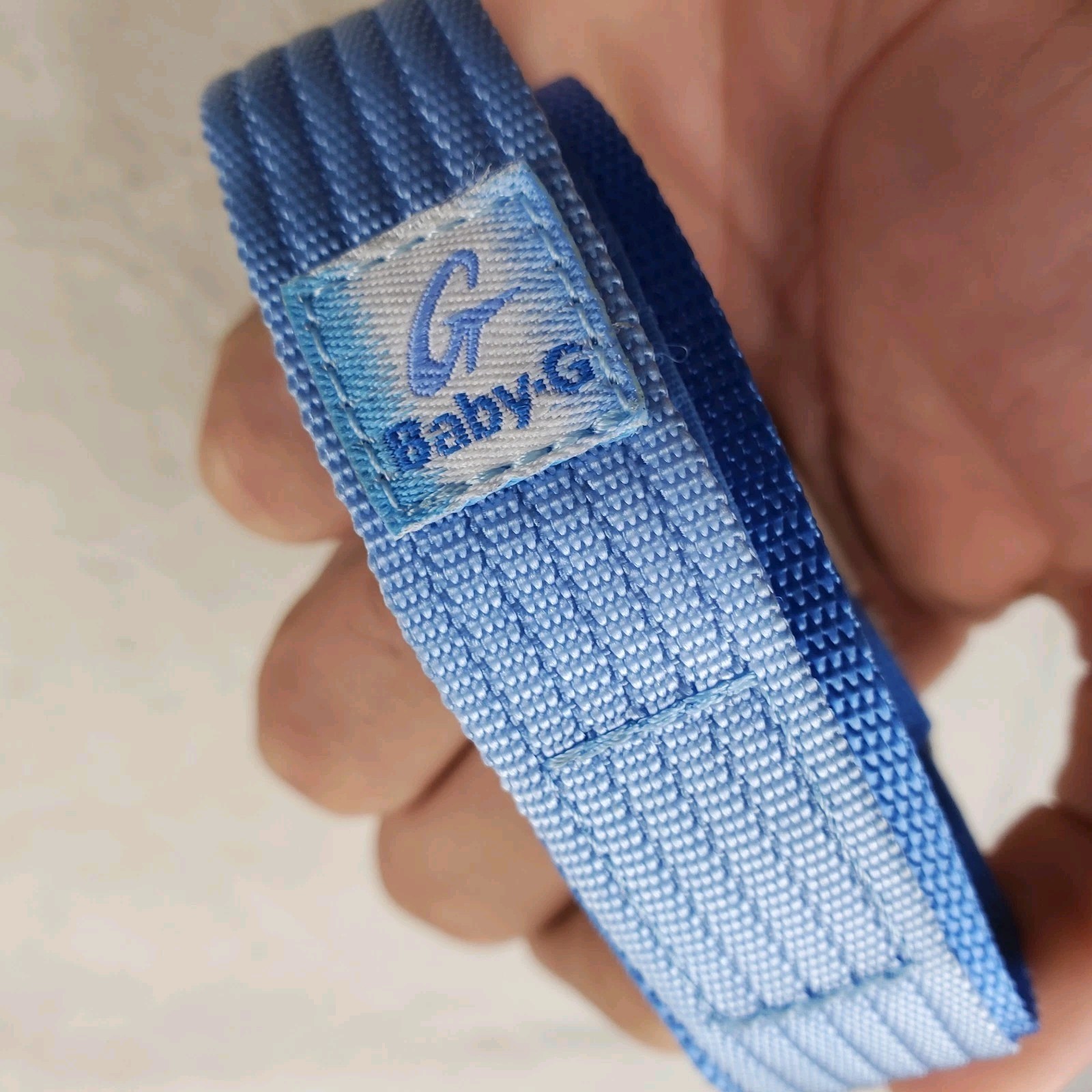 GENUINE CASIO BABY-G BABY BLUE CLOTH ONE-PIECE WATCH BAND STRAP