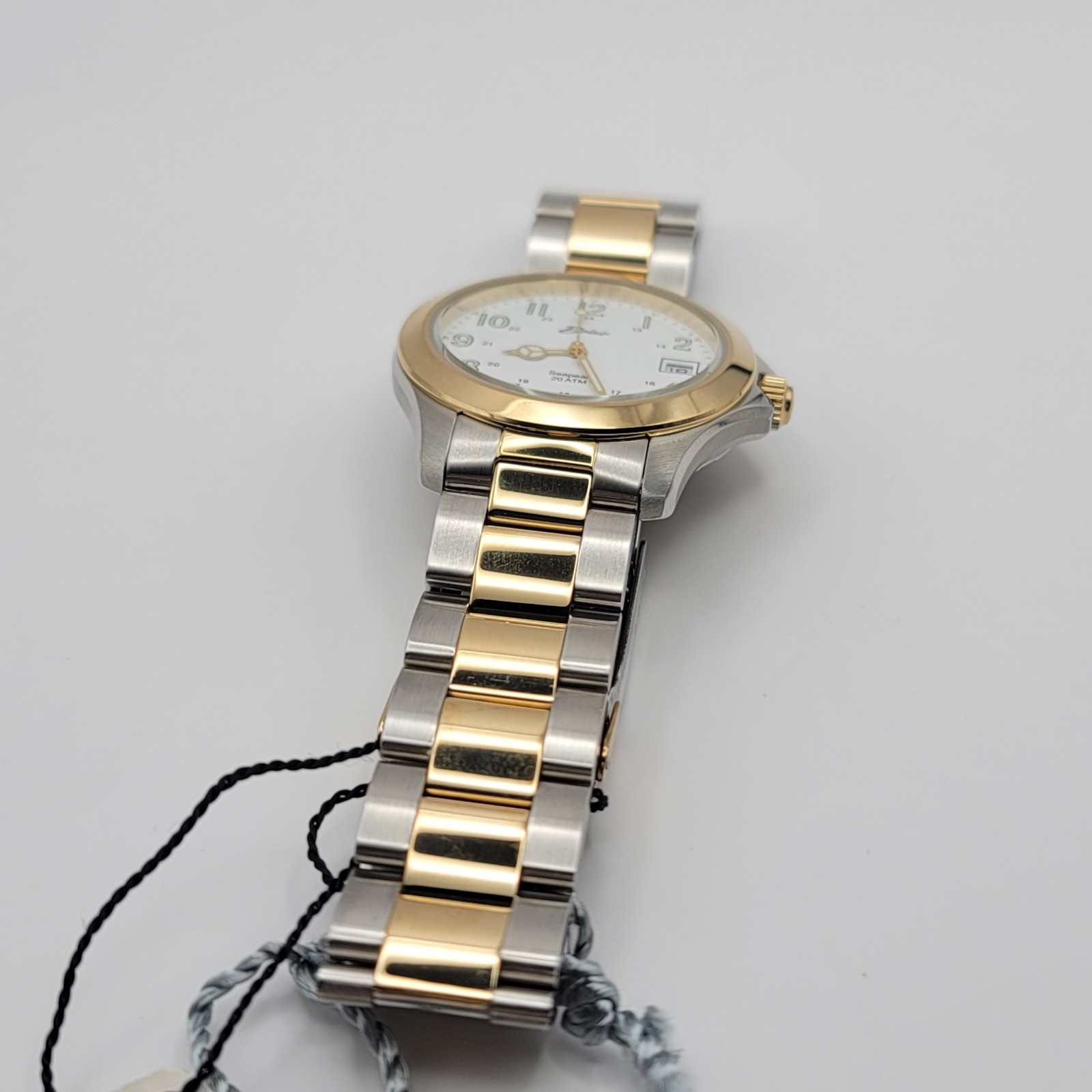 Belair Seapearl 20 ATM Two Tone Swiss Quartz Mens Watch Ref 715 Box & Papers