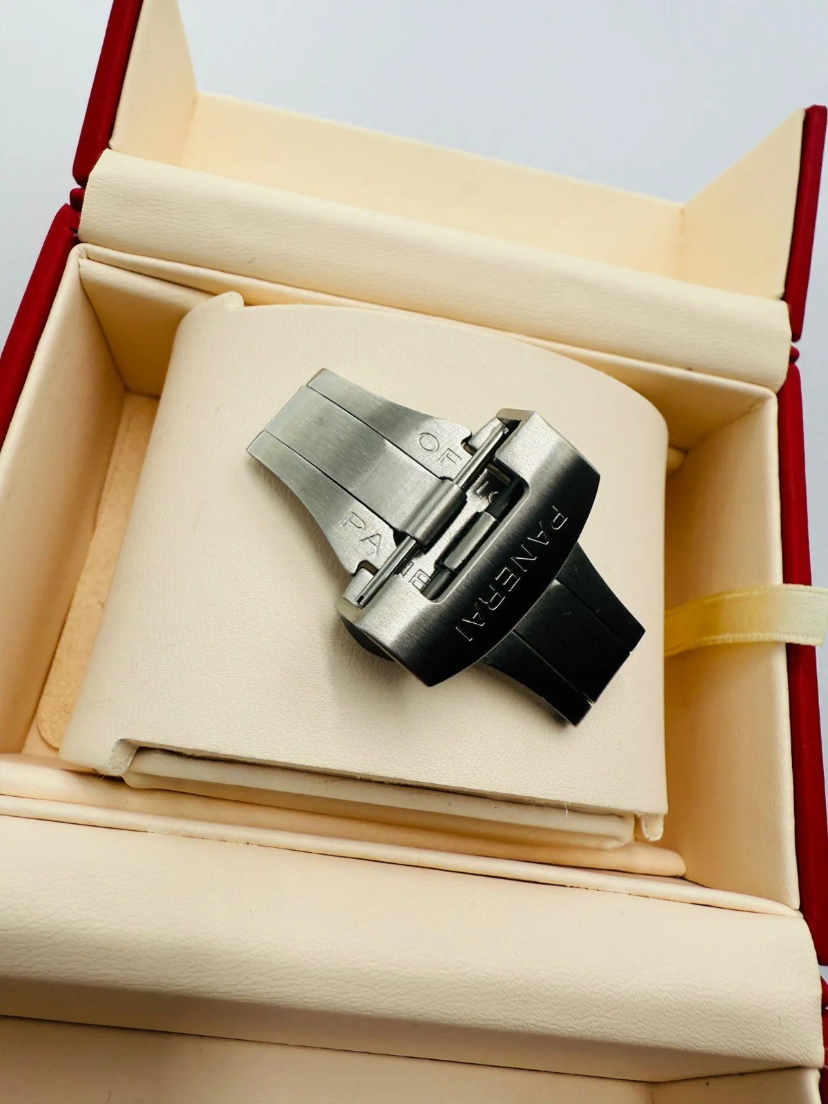 22mm Panerai Stainless Steel Deployment Clasp PBJE Brushed Finish
