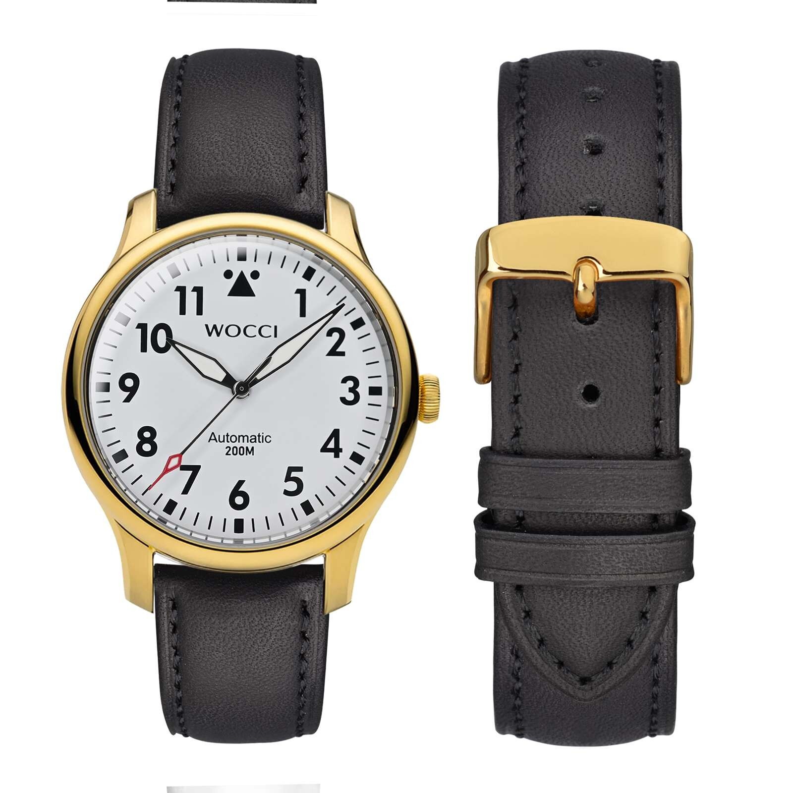 WOCCI Vintage Leather Watch Band 14 15 16 17 18 19 20 21 22 23 24mm Strap