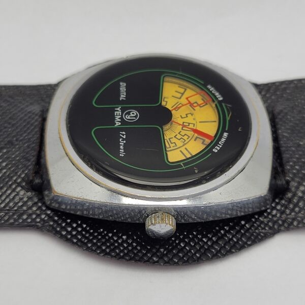 Yema Digital Jump Hour 36801 Hand Winding Vintage Men’s Watch
