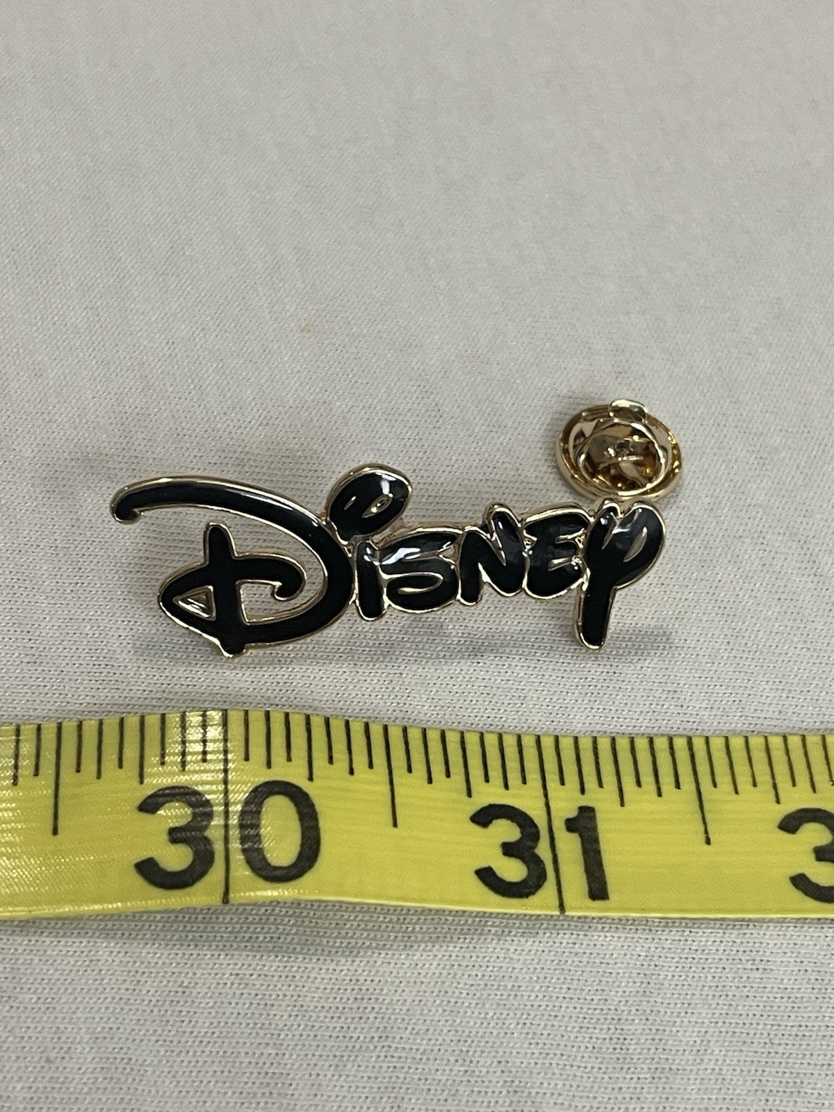 Disney Black And Gold Tone Enamel Pin Fashion Jewelry Hat Jacket Tie Nice