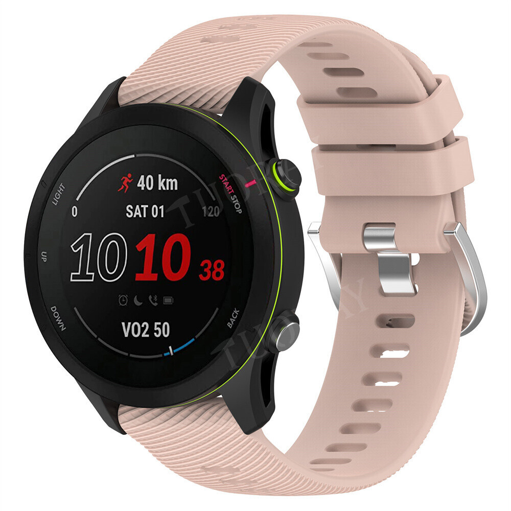 Sports Silicone Strap Band Case For Garmin Forerunner 255 / 265 Smart Watch Band