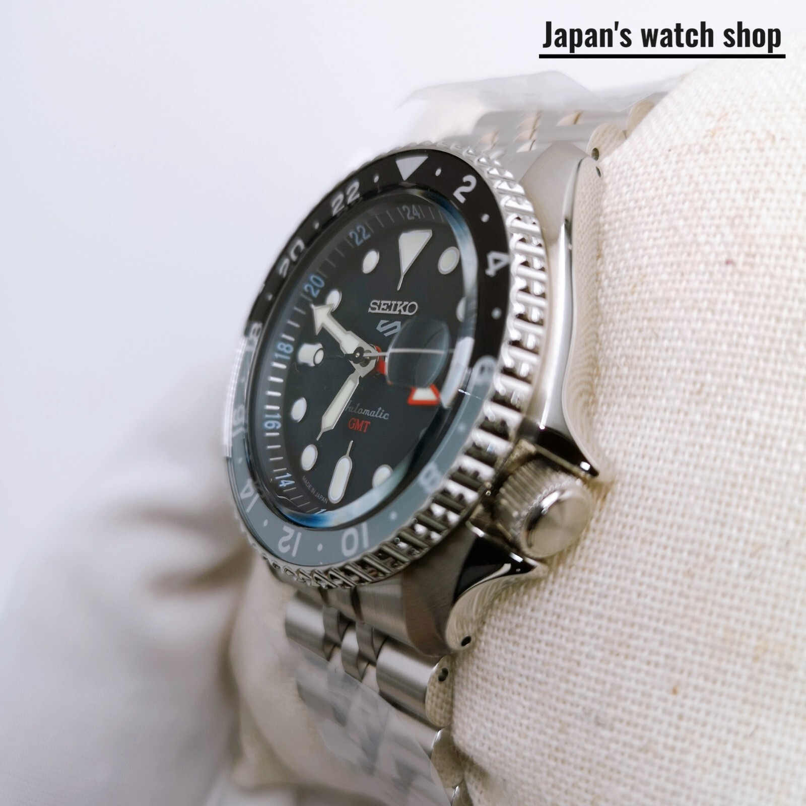 SEIKO 5 Sports SKX Sports Style GMT SBSC001 Black Men’s Watch New in Box