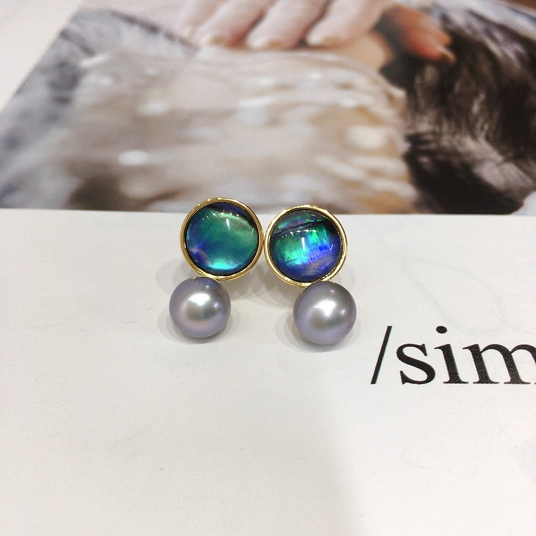 Pearl earrings , Silver Earrings , handmade earrings for women, AAAAA quality