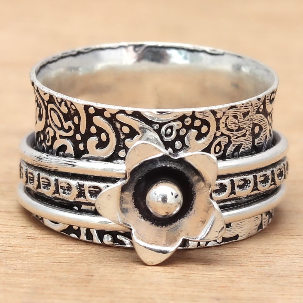 Spinner Anxiety Handmade Silver Jewelry “8”