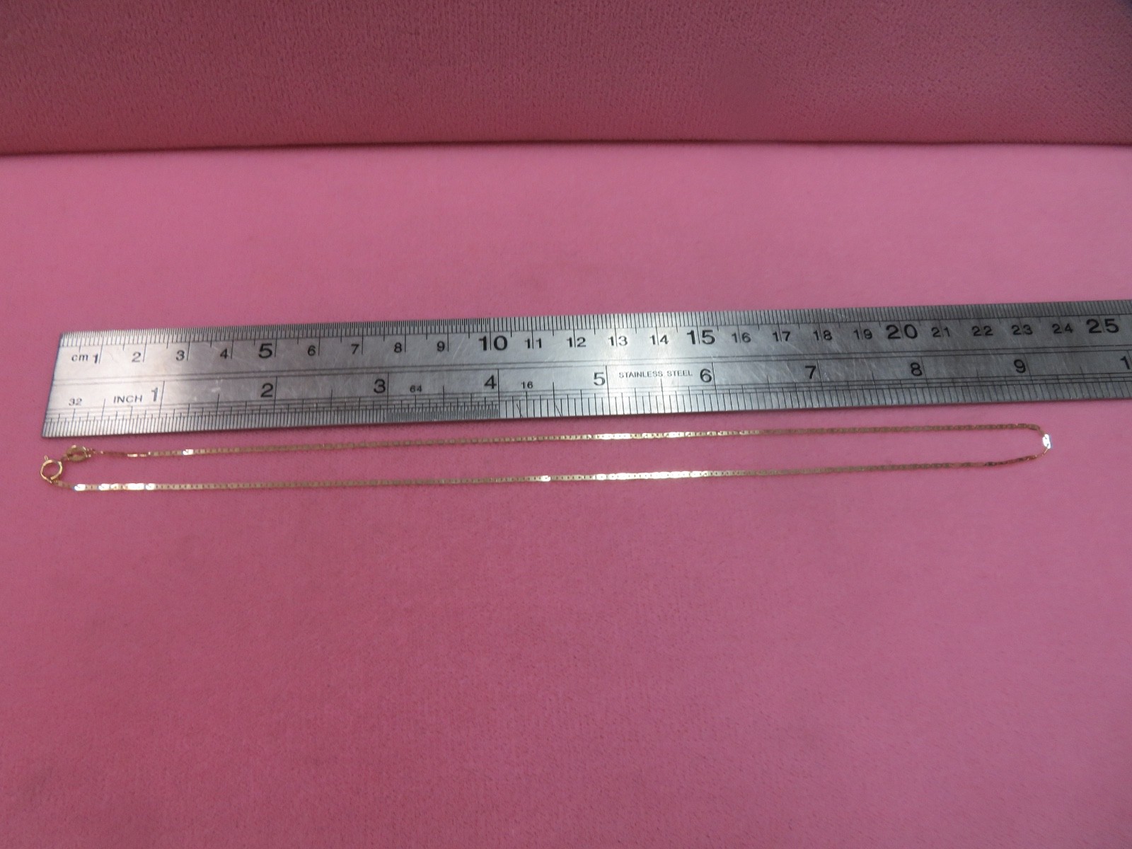 RCI 18″ 10K 1.3mm Mariner Chain Necklace 1 Gram