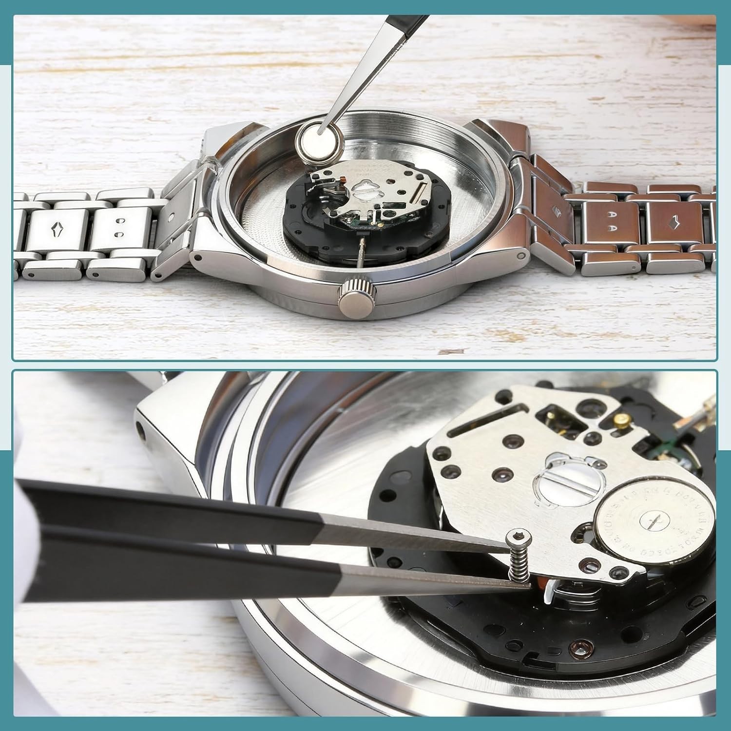 Compact Watch Maintenance Kit – Stainless Steel Pry Tool & Case Opener Included