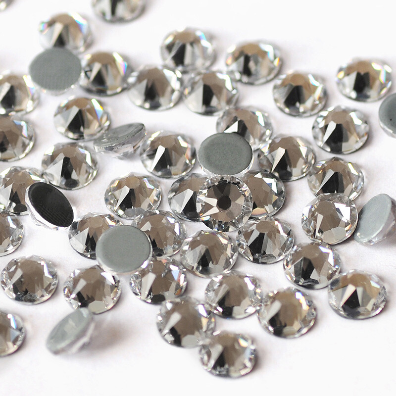 2088 HotFix 8 Big 8 Small Top Quailtit Flat Back Rhinestones For Nail Art Beads