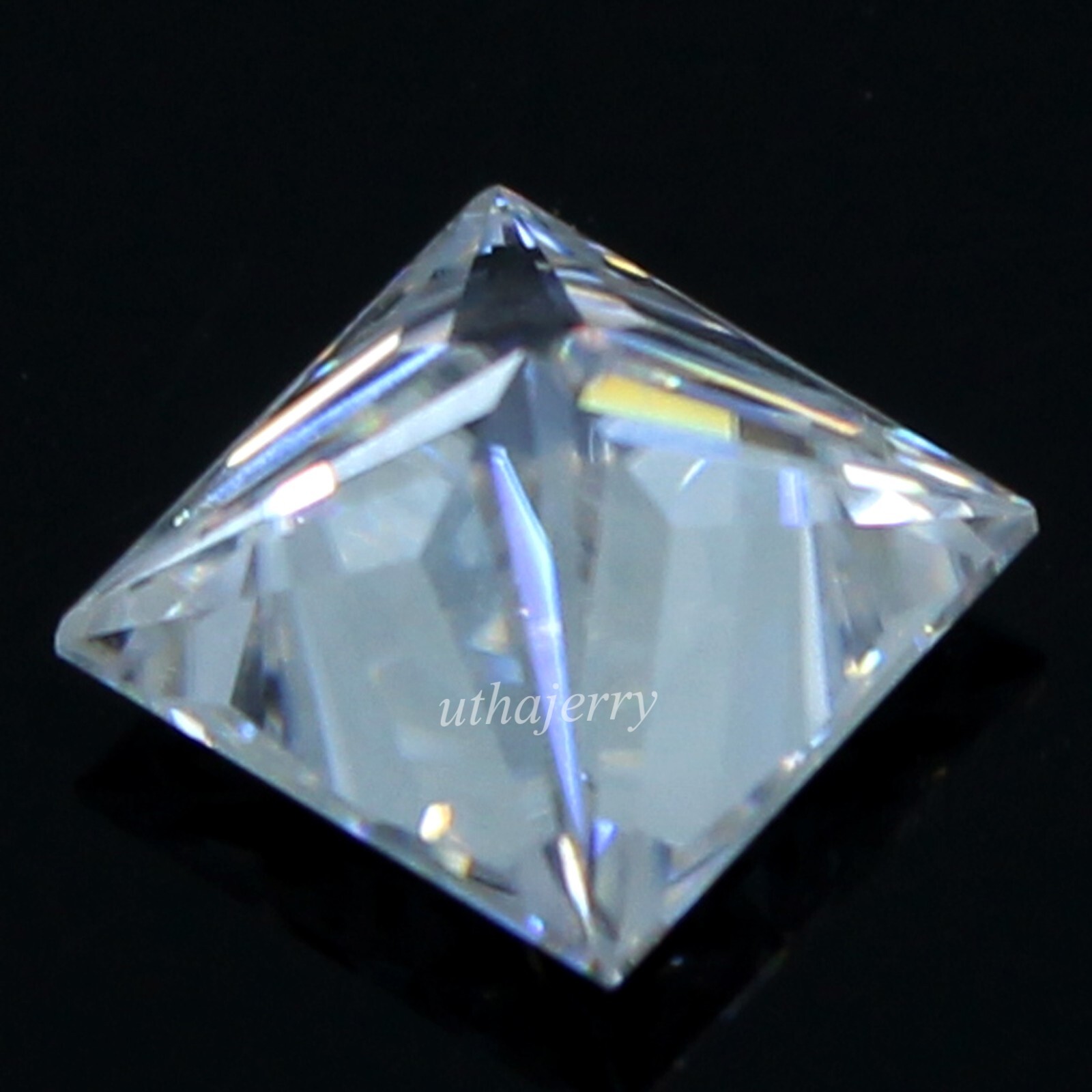 Certified Natural D Color VVS1 Excellent Cut 7.00 MM Princess White Diamond UT01