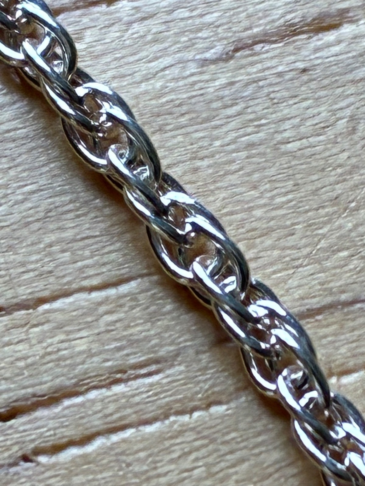 24 Inch Stamped 925 Sterling Silver 2mm Wide 4 Grams Twisted Rope Chain Necklace