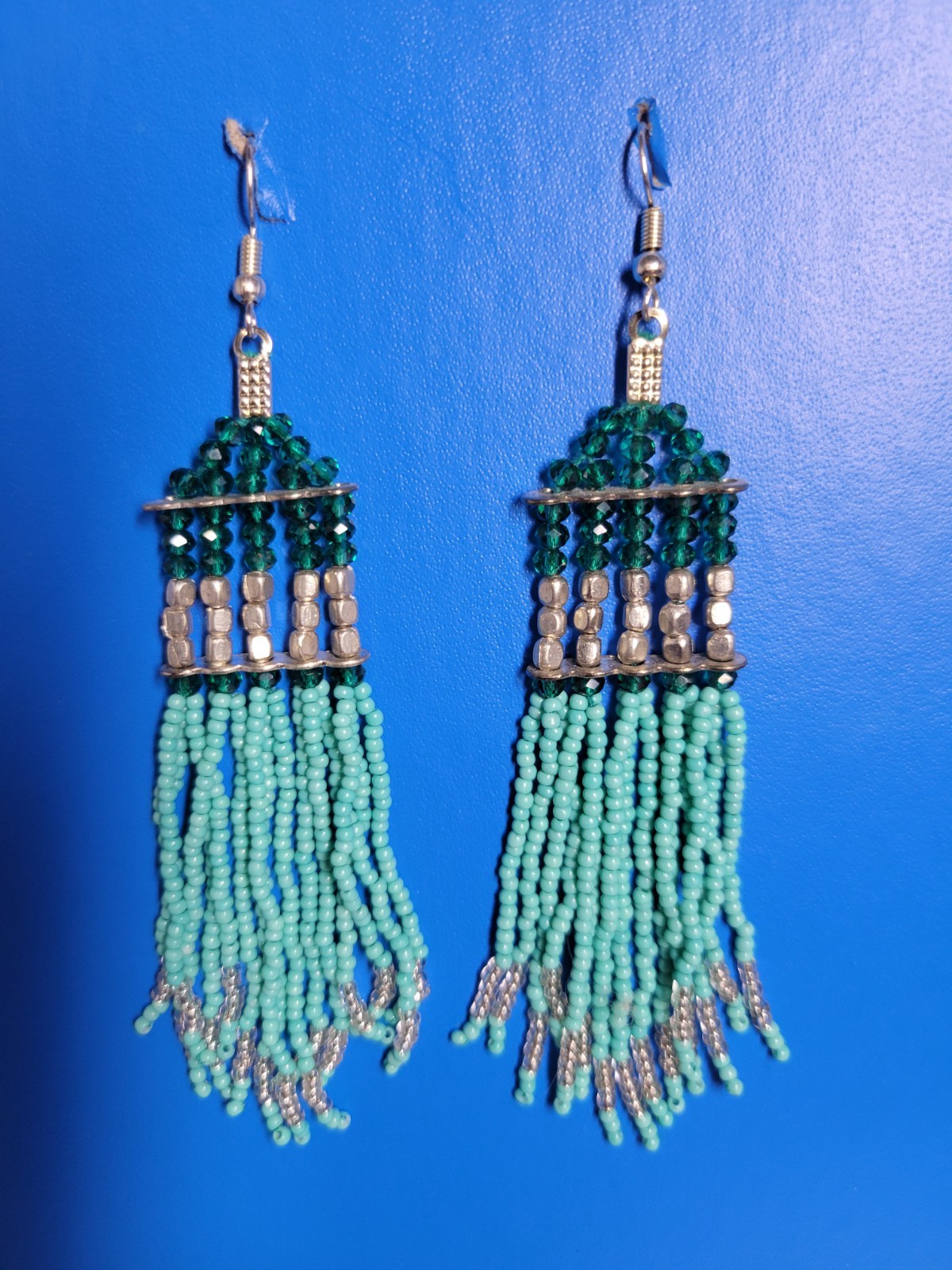Himalayan Gems Sterling Silver Tassel Earrings