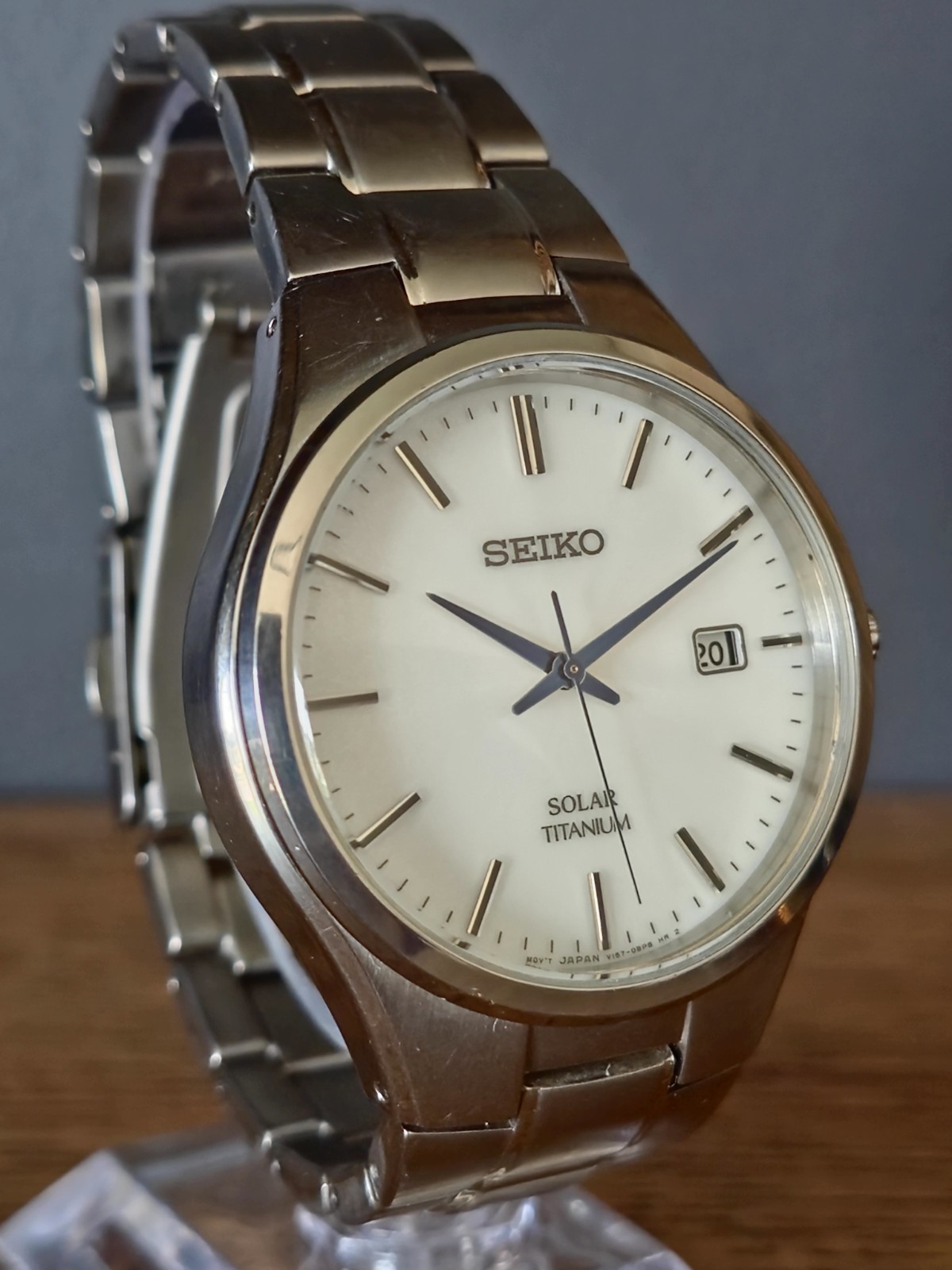 Seiko Spirit SBPX073 JDM Solar Titanium White Dial 40.5mm – US Seller