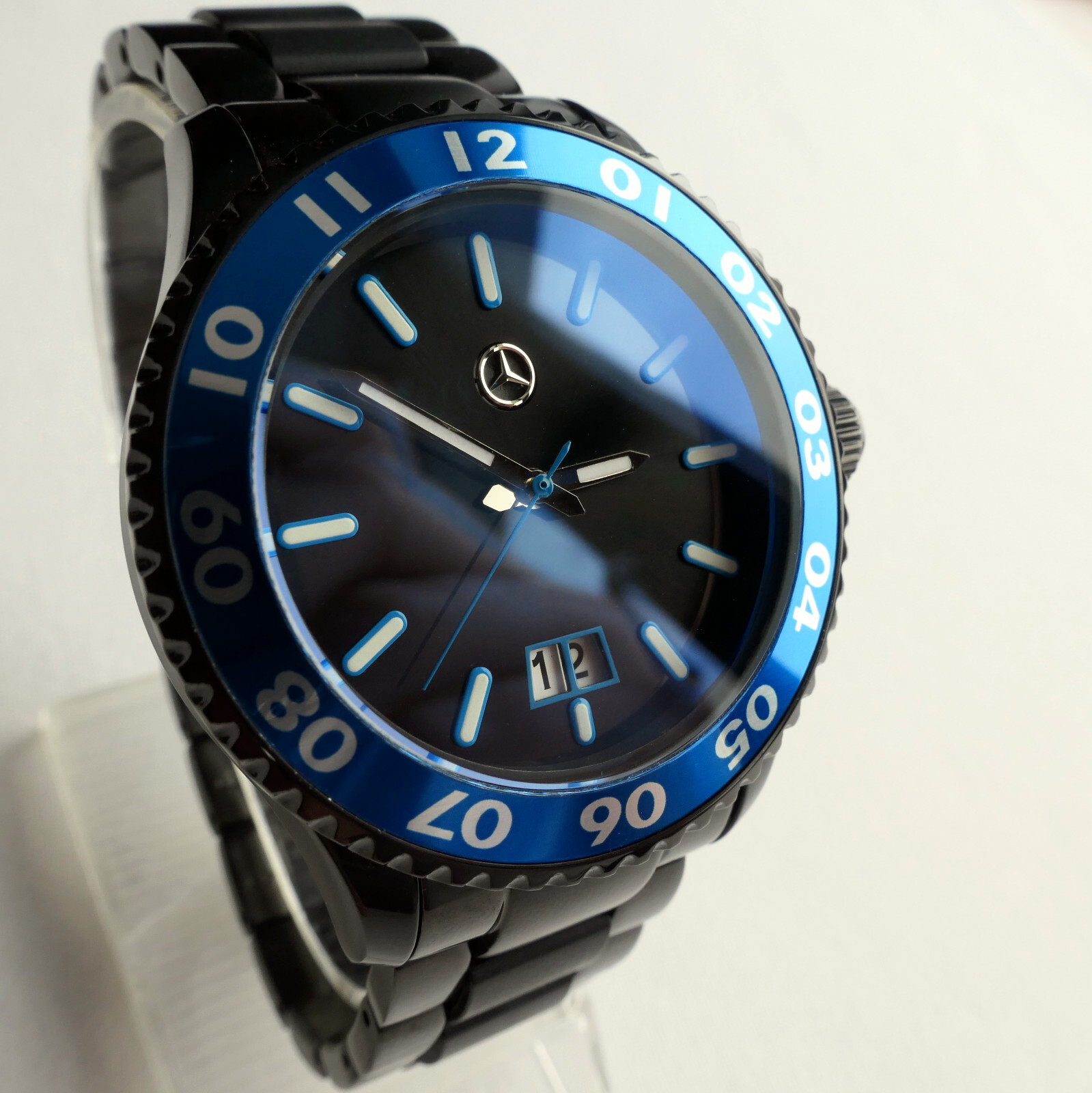 Mercedes Benz Motorsport AMG DTM Racing Black Edition GMT Design Sport Watch