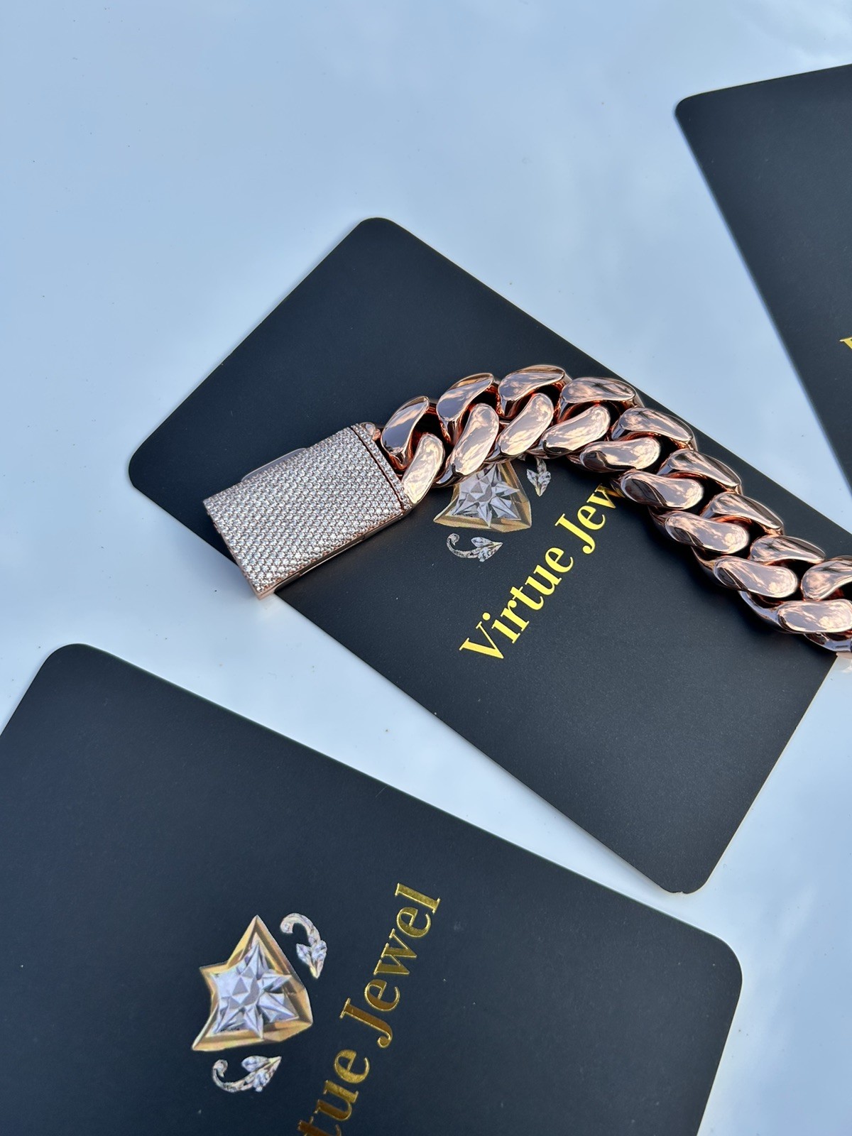 Miami Cuban Link Bracelet Rose Gold Plated 20mm