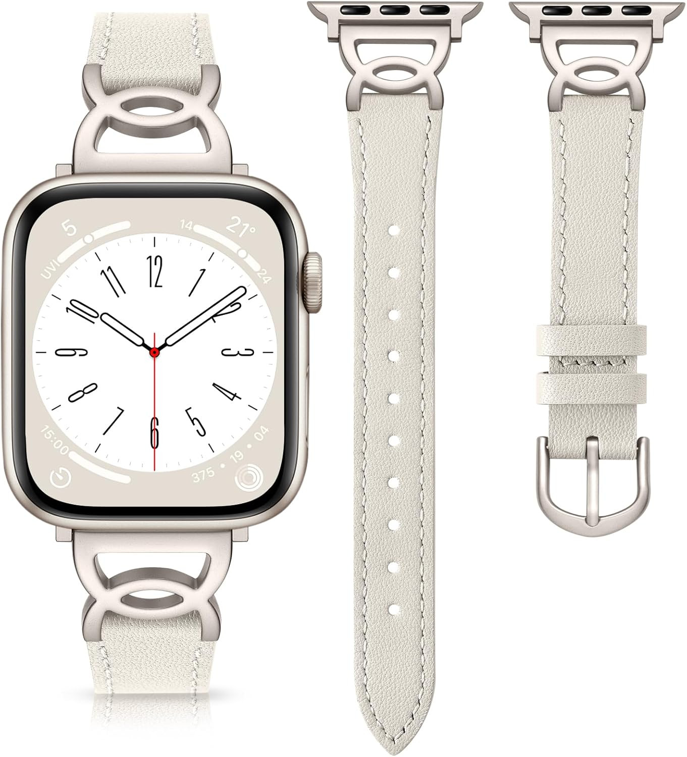 Slim Leather Band Compatible with Apple Watch Bands for Women 40Mm 38Mm 41Mm 42M