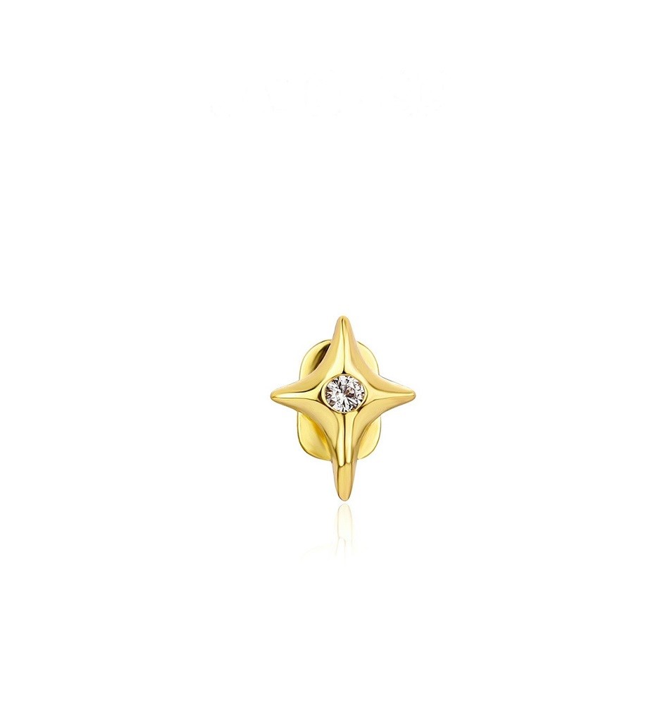 1PC High Quality Copper Asymmetrical Single Star With Diamond Braces Decoration