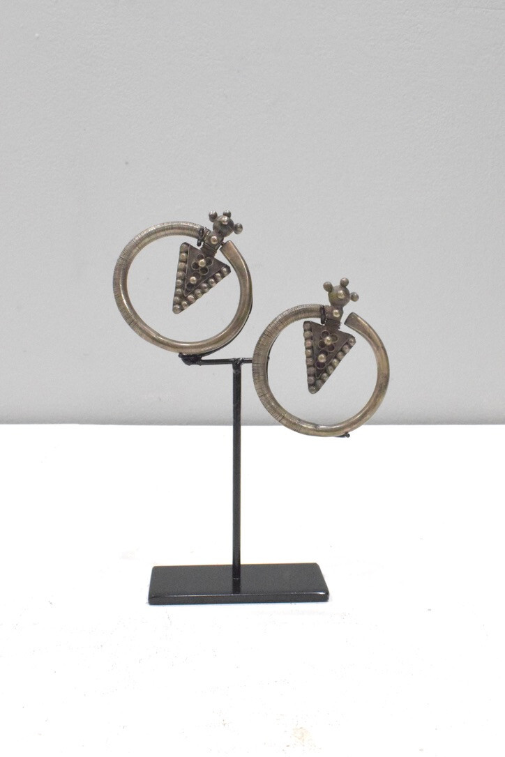 Southeast Asian Hmong Old Silver Arrow Earrings