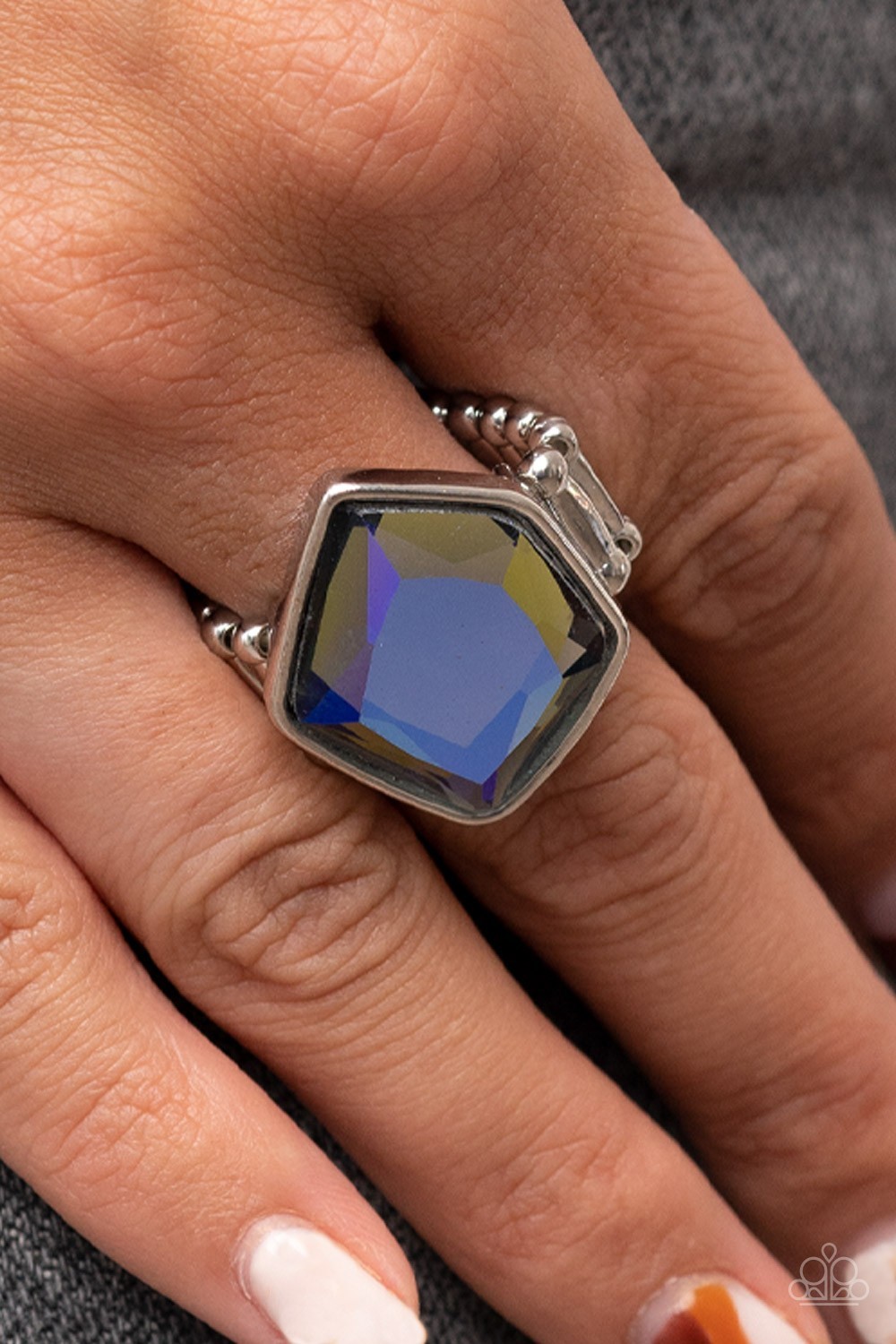 Abstract Escapade Multi Stretch Ring Fits size 6 to 10