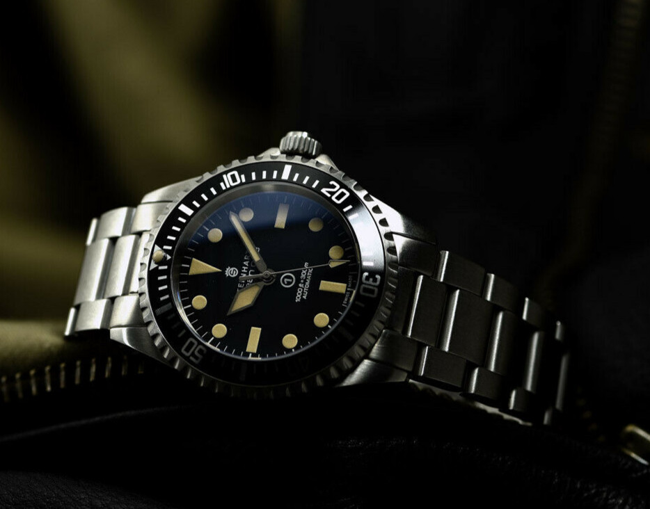 Steinhart OCEAN One 1 Vintage Military Swiss Automatic Mens Diver Watch ETA 2824