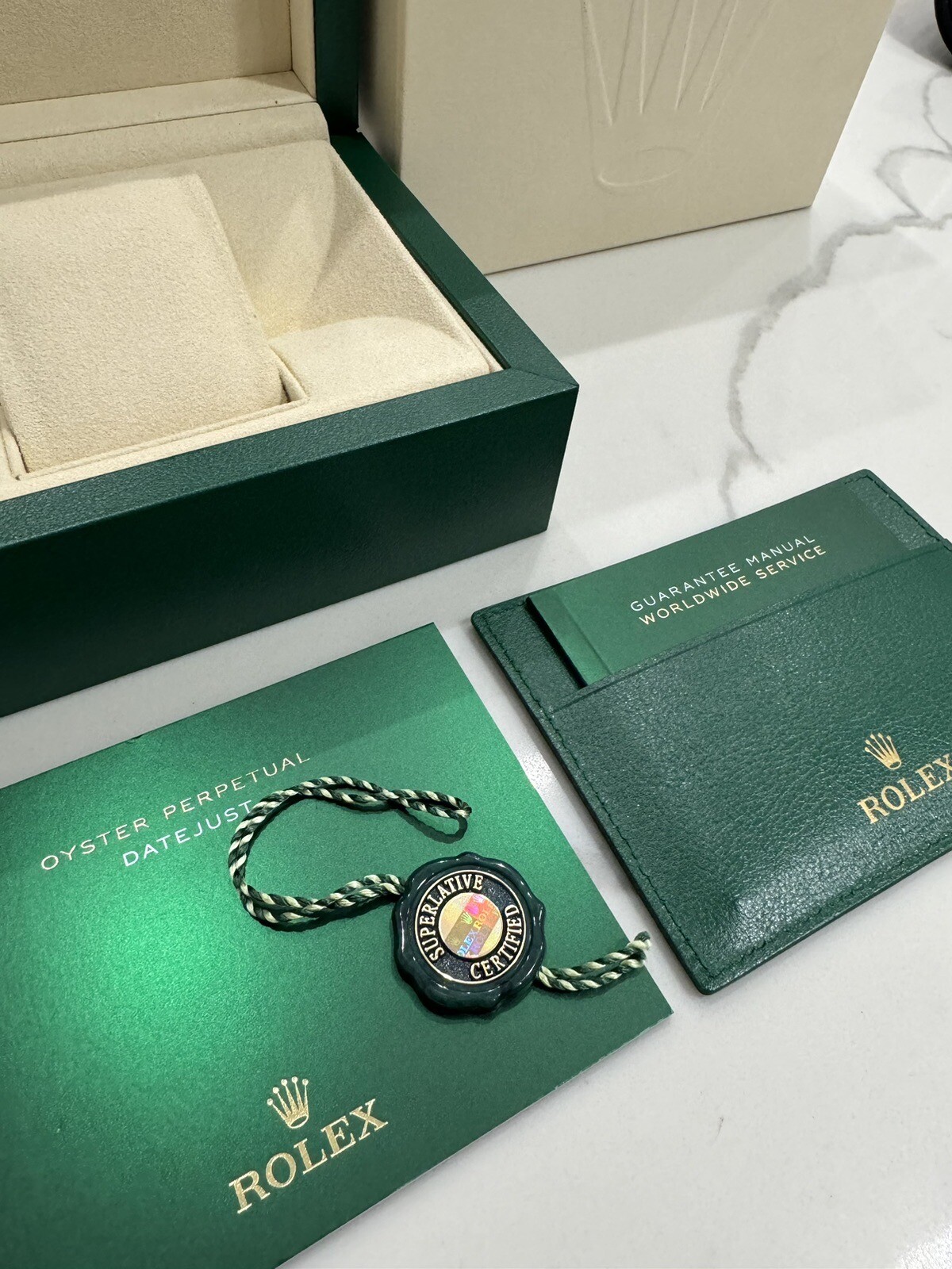 Authentic NEW STYLE ROLEX Datejust Watch Box Booklet 179273 179173 116234 116200