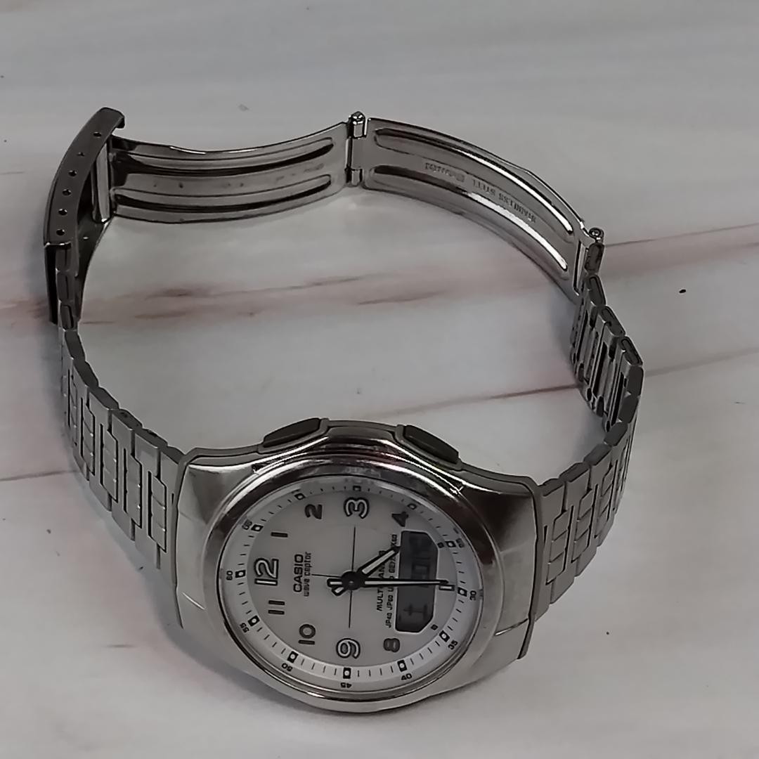 Casio WVA-M480 Men’s Radio-Controlled Solar Watch, Analog-Digital Quar 【USED】